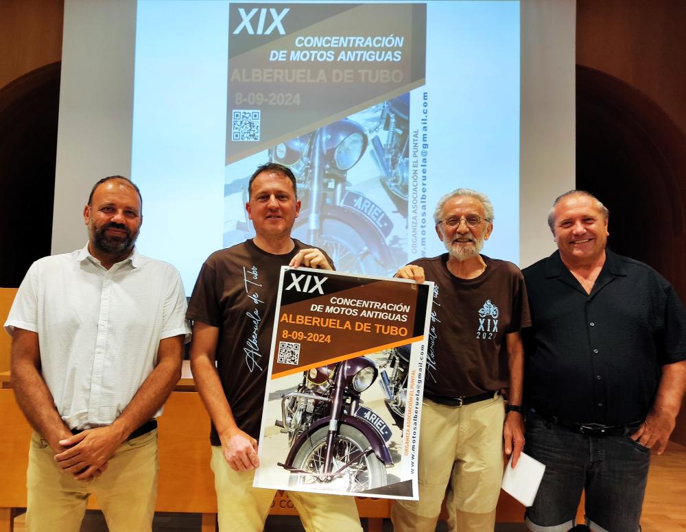Imagen La XIX Concentración de motos antiguas de Alberuela de Tubo reunirá el 8 de septiembre a más de un centenar de participantes que recorrerán 160 kilómetros