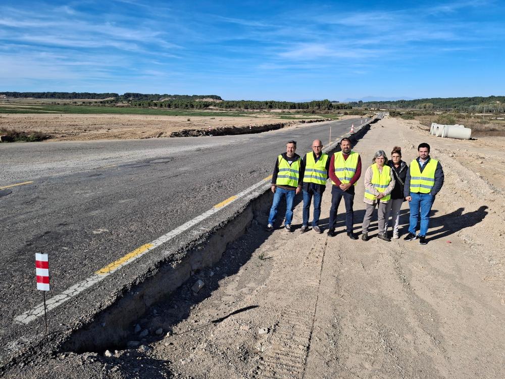 Imagen La Comarca de Los Monegros y los ayuntamientos afectados por las obras de la A-230 exigen medidas urgentes de seguridad ante el estado de la carretera