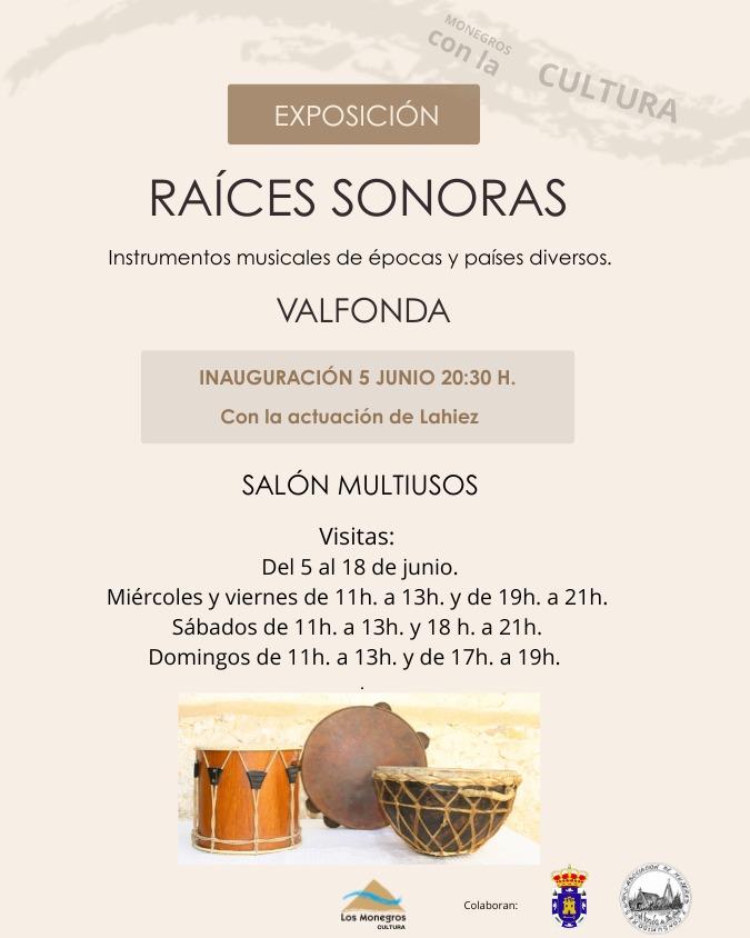 Imagen La exposición itinerante “Raíces Sonoras” se inaugura en Valfonda de Santa Ana este viernes 5 de junio con la actuación del Grupo Lahíez